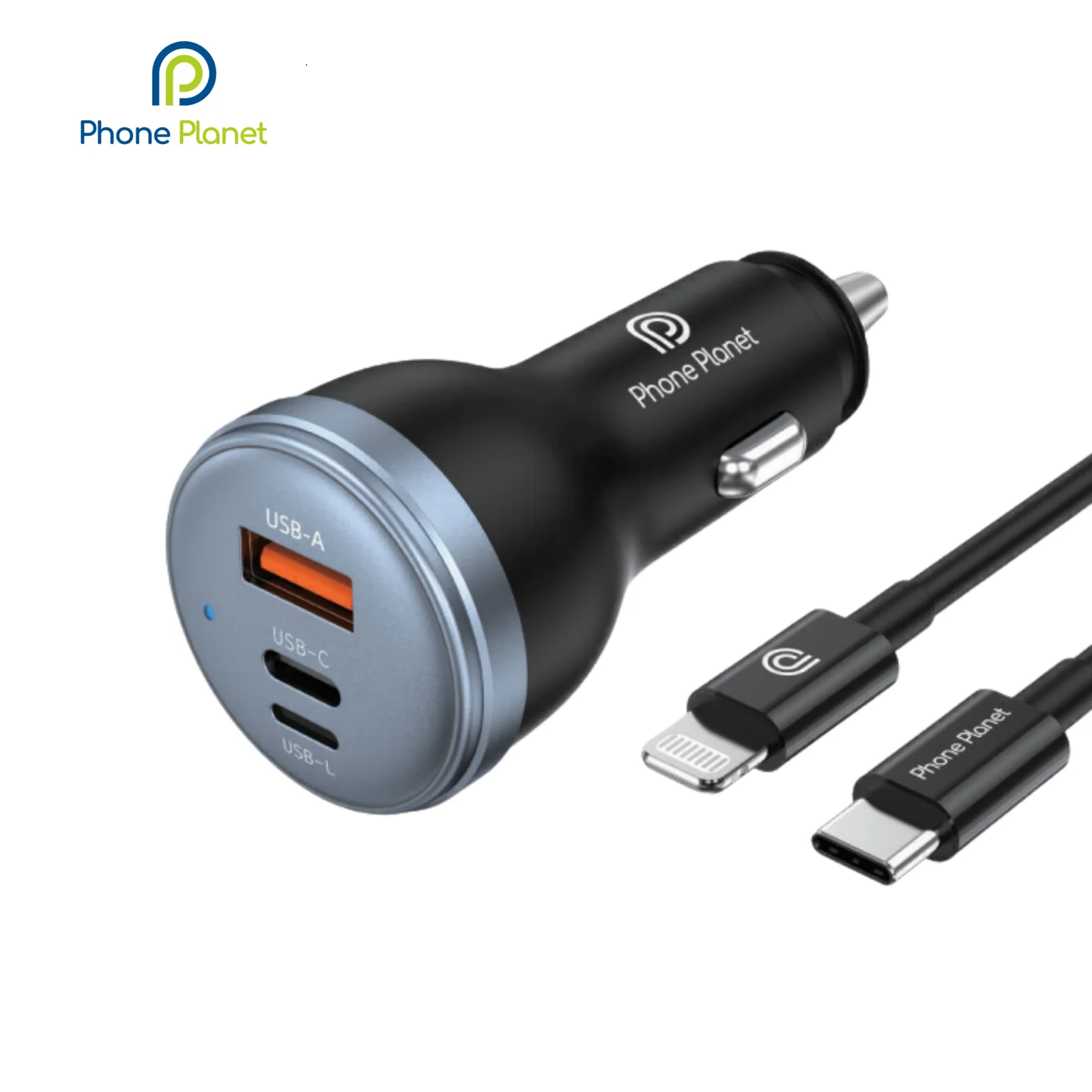 80W USB-L+1C+1A Port Charger Fast Charging+ Built-in C to L Data Cable 80W USB-L+1C+1A Port Charger Fast Charging+ Built-in C to L Data Cable